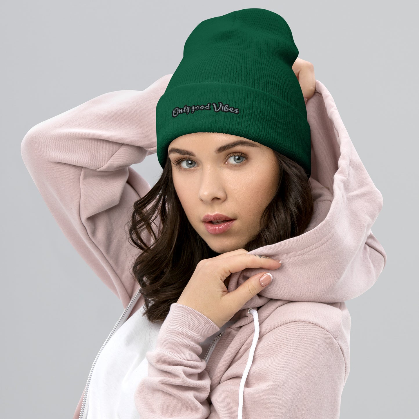 Damen Beanie Only Good Vibes verschiedene Farben