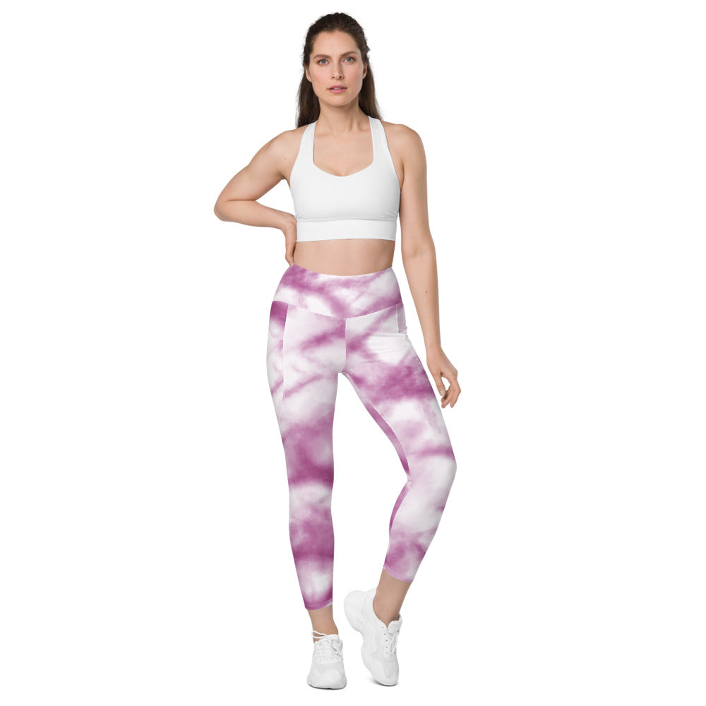 Leggings mit Taschen Pinky Batik