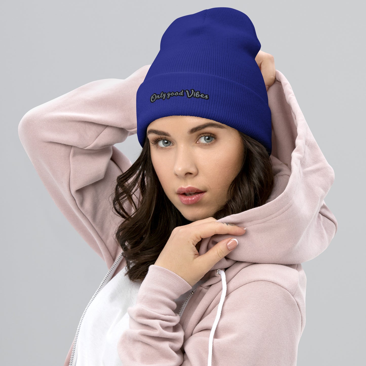 Damen Beanie Only Good Vibes verschiedene Farben