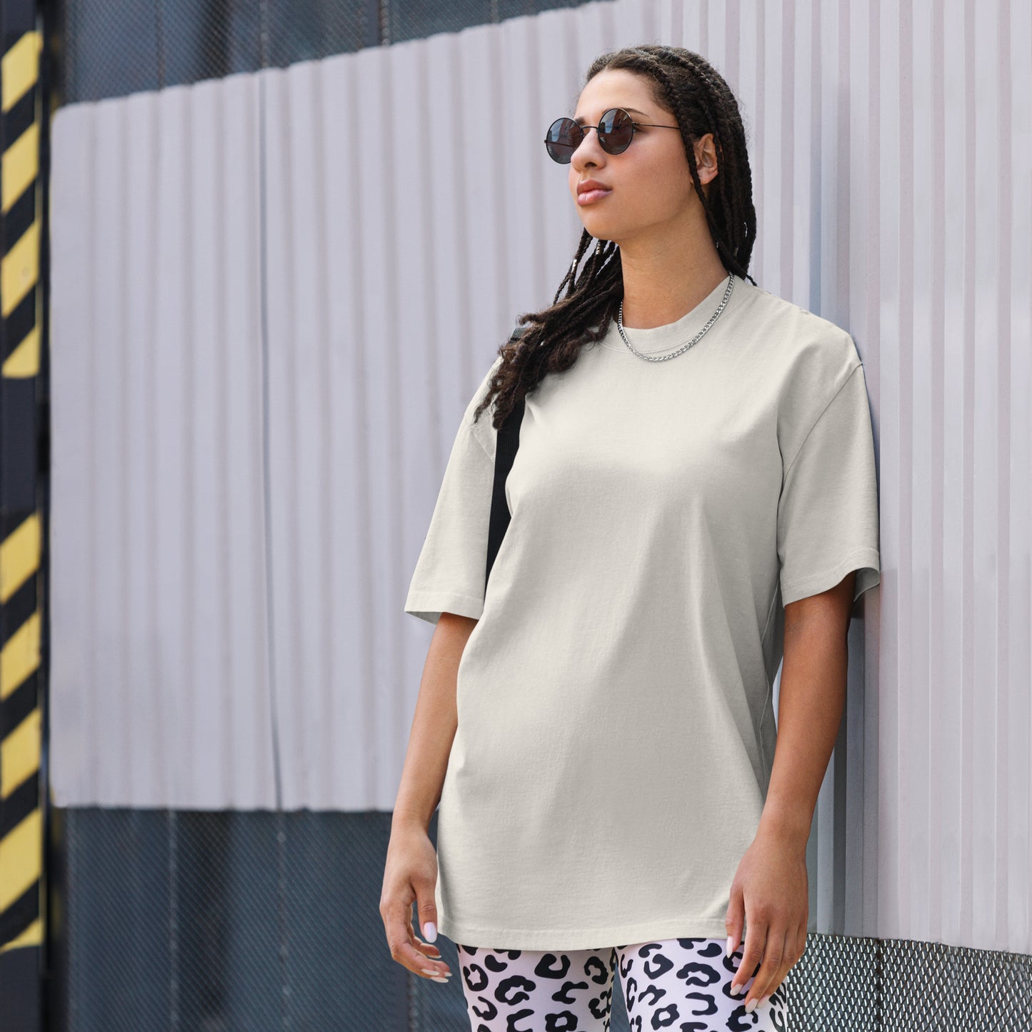 Oversized T-Shirt mit verwaschenem Look Basic Street