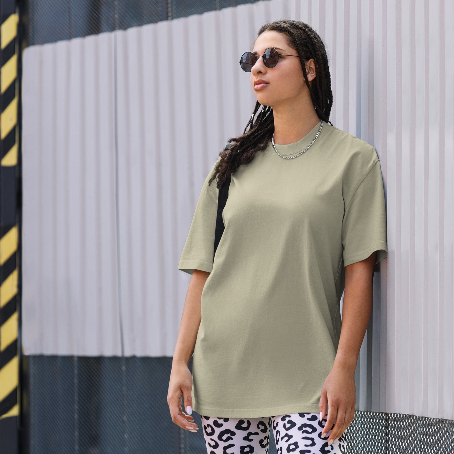 Oversized T-Shirt mit verwaschenem Look Basic Street