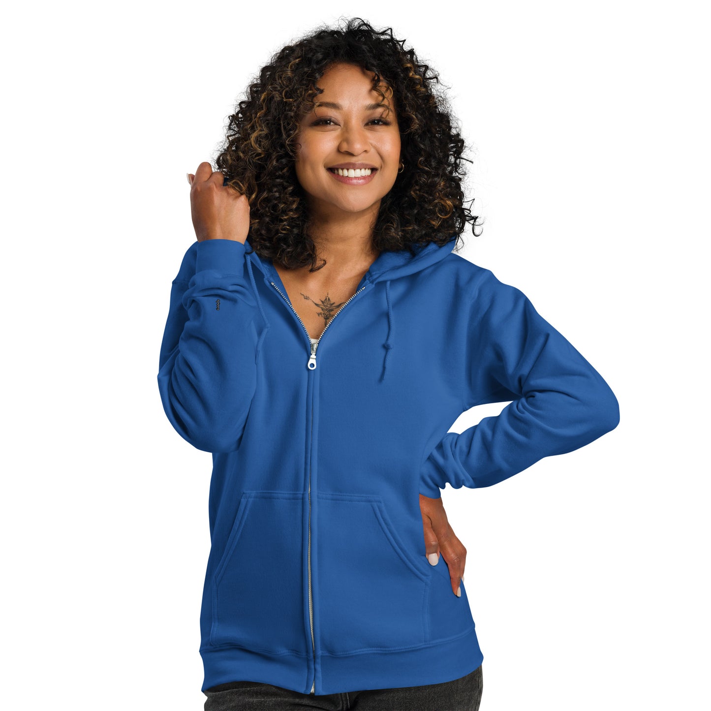 Kapuzenjacke Zip Hoodie Damen mit Reißverschluss