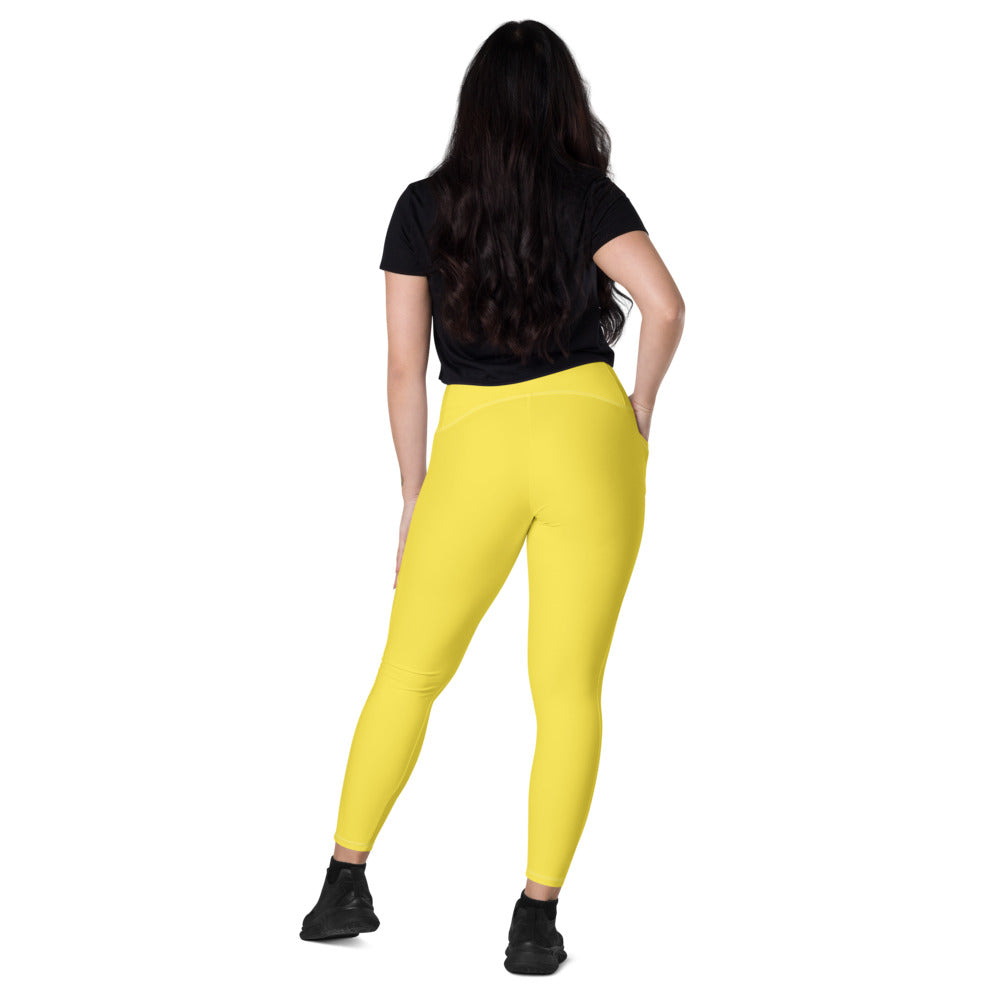Leggings mit Taschen Basic Yellow