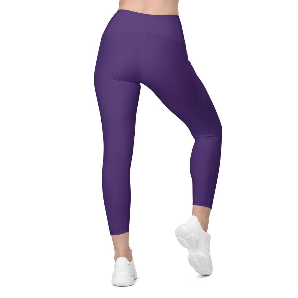 Leggings mit Taschen Basic Purple