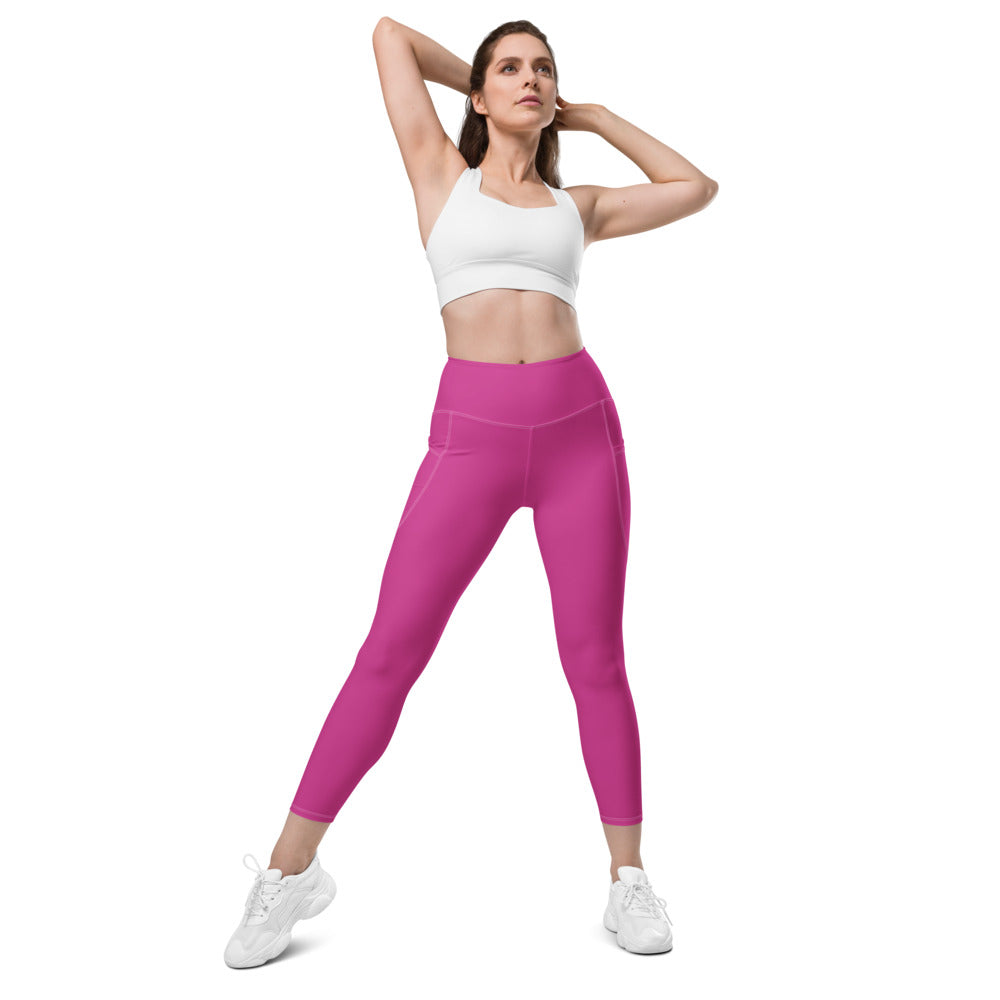 Leggings mit Taschen Basic Pink