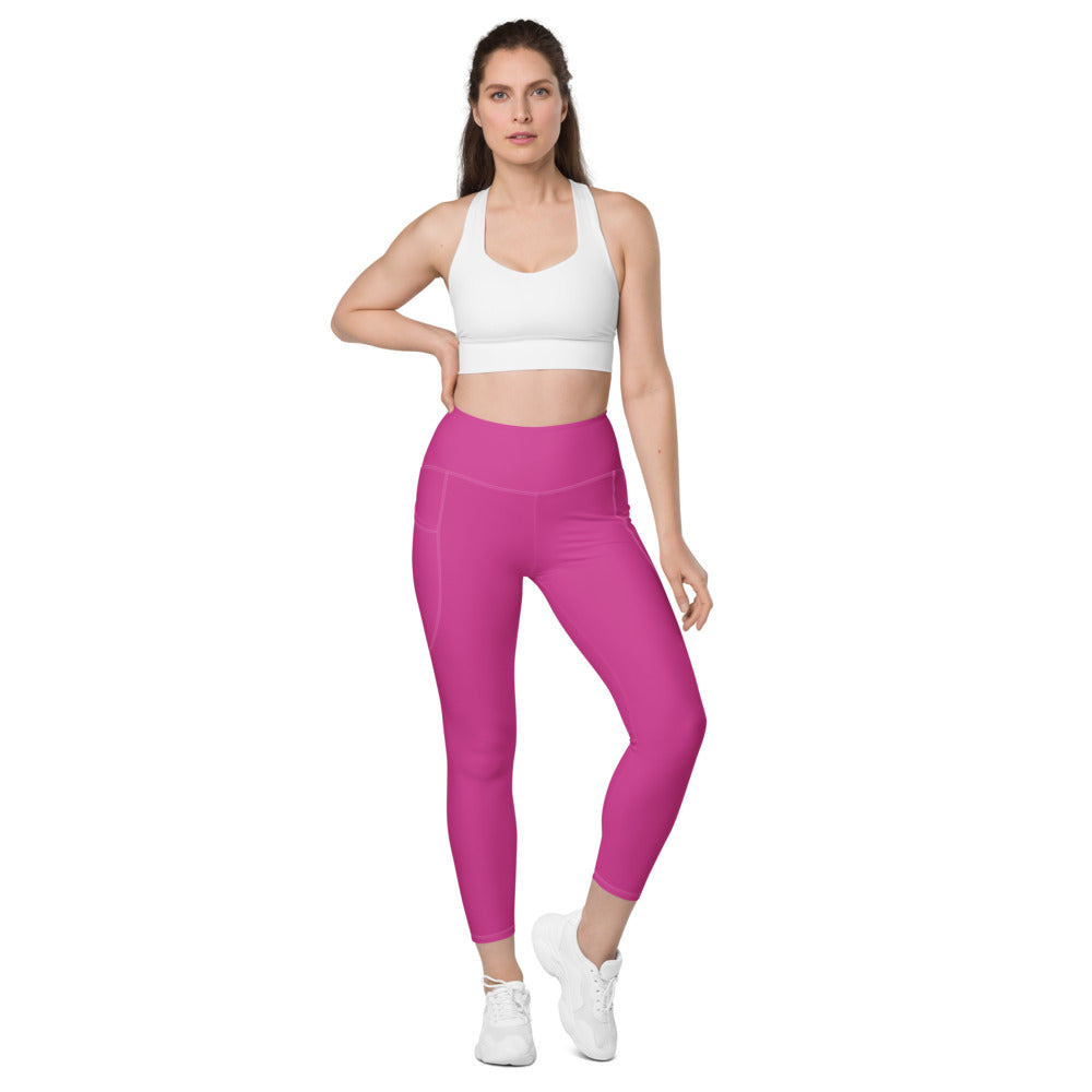 Leggings mit Taschen Basic Pink