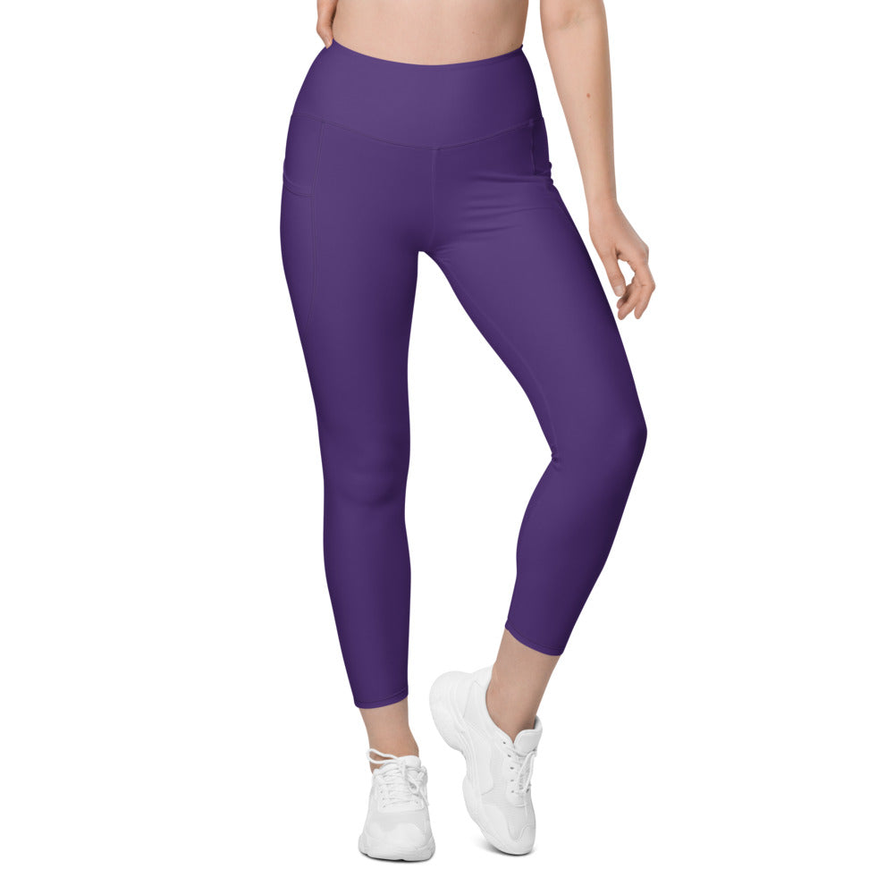 Leggings mit Taschen Basic Purple