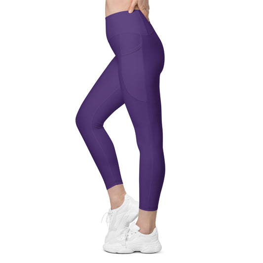 Leggings mit Taschen Basic Purple