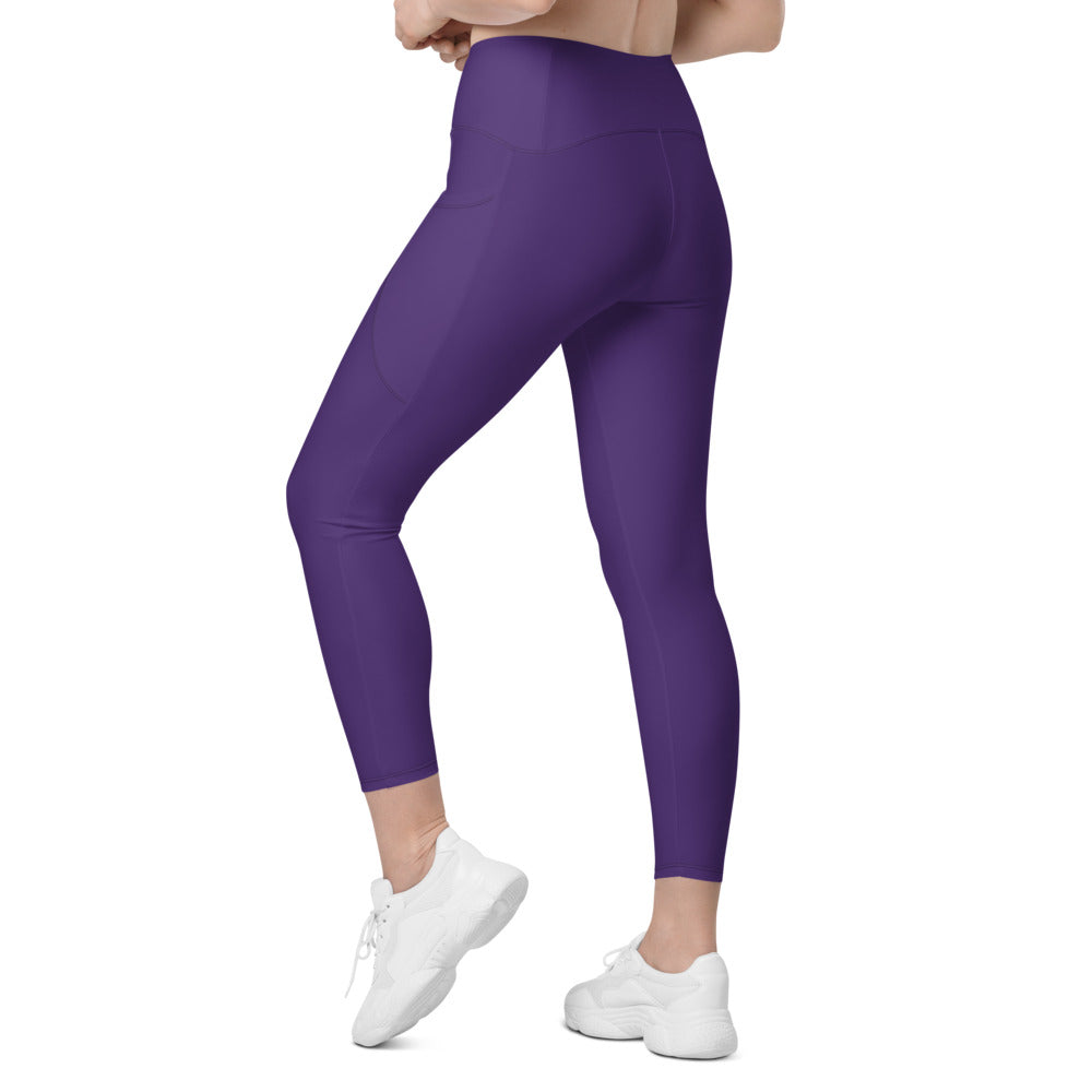 Leggings mit Taschen Basic Purple