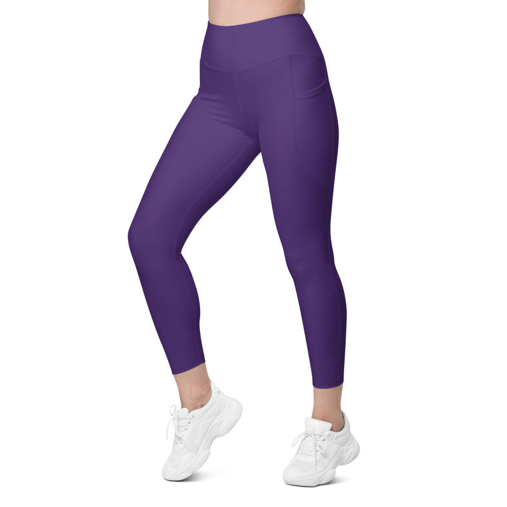 Leggings mit Taschen Basic Purple