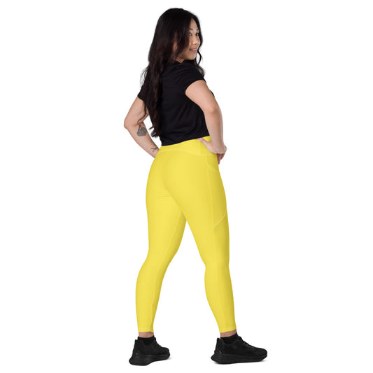 Leggings mit Taschen Basic Yellow