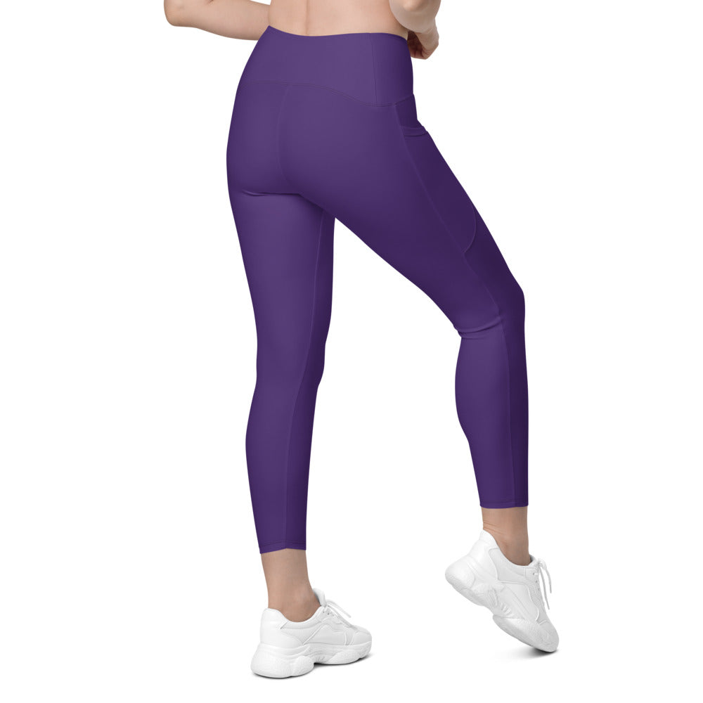 Leggings mit Taschen Basic Purple