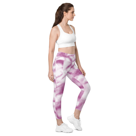 Leggings mit Taschen Pinky Batik