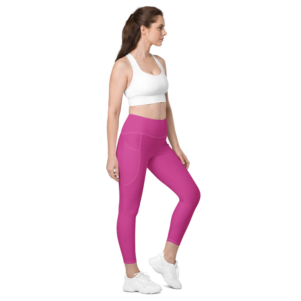 Leggings mit Taschen Basic Pink