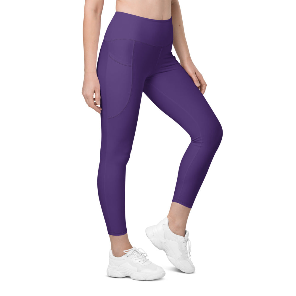 Leggings mit Taschen Basic Purple