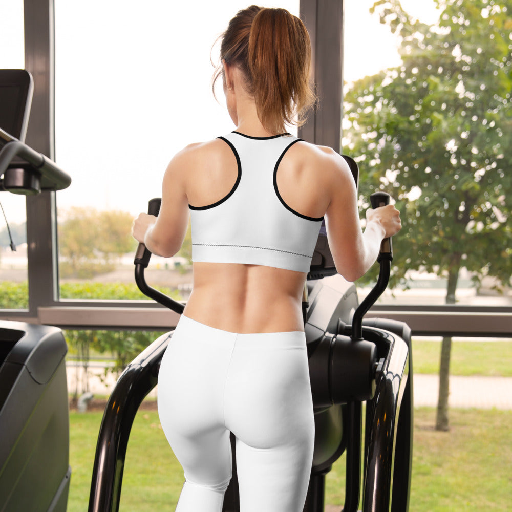 Gepolsterter Sport-BH Basic White