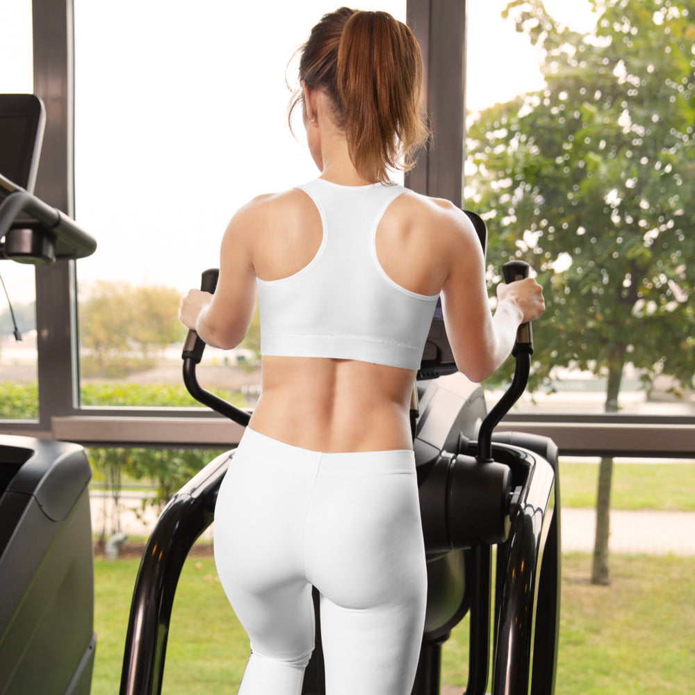 Gepolsterter Sport-BH Basic White