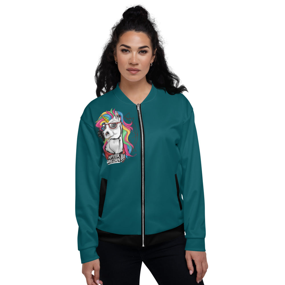 Damen Bomberjacke Unicorn