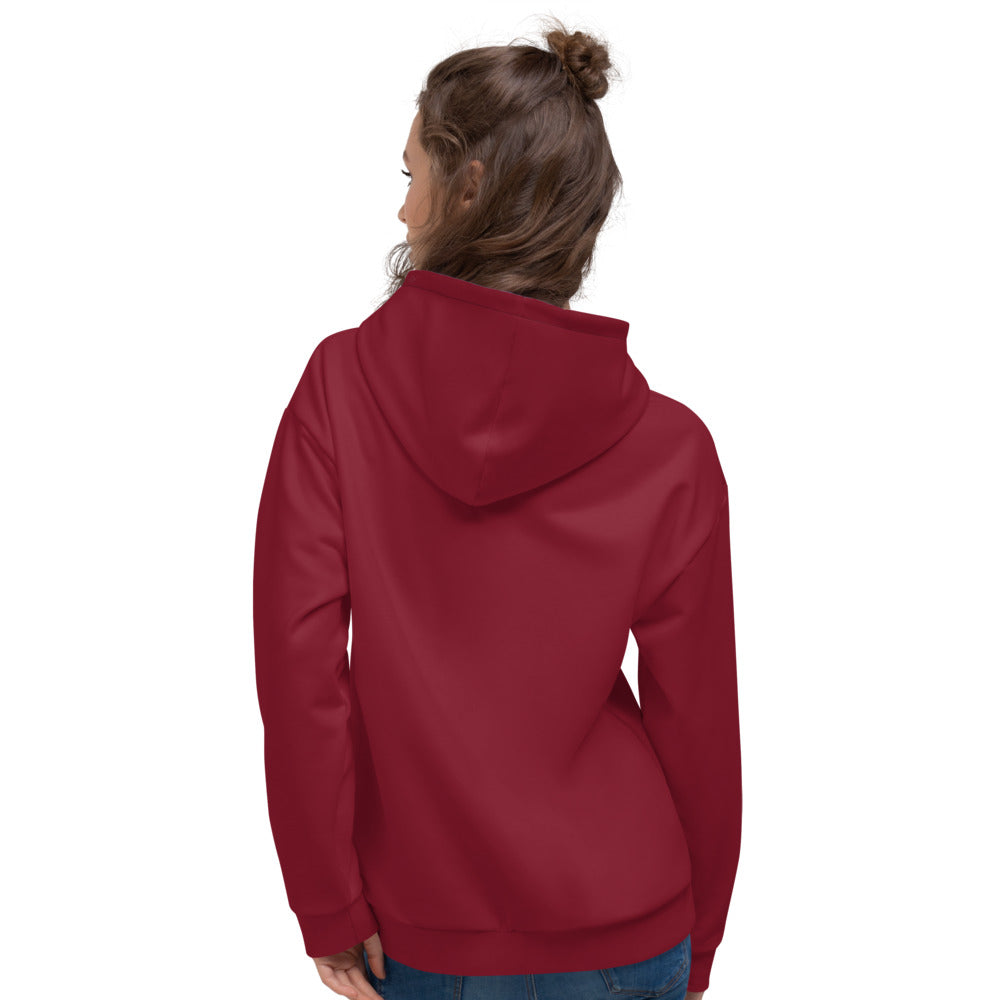 Entdecke unseren Trendsetter Damen-Kapuzenpullover für ein lebendiges Style-Statement!  Basic Dark Red