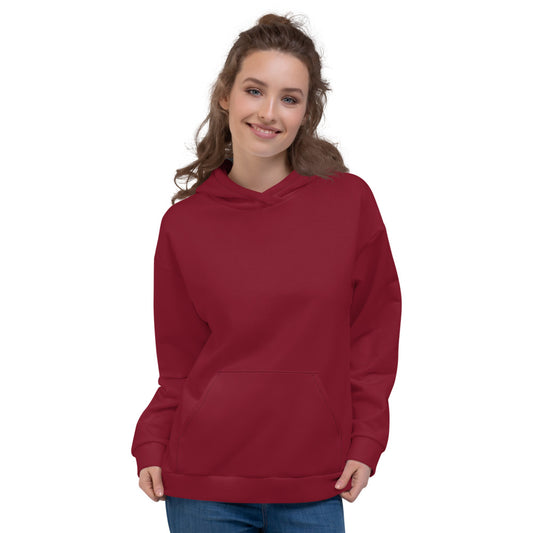 Entdecke unseren Trendsetter Damen-Kapuzenpullover für ein lebendiges Style-Statement!  Basic Dark Red