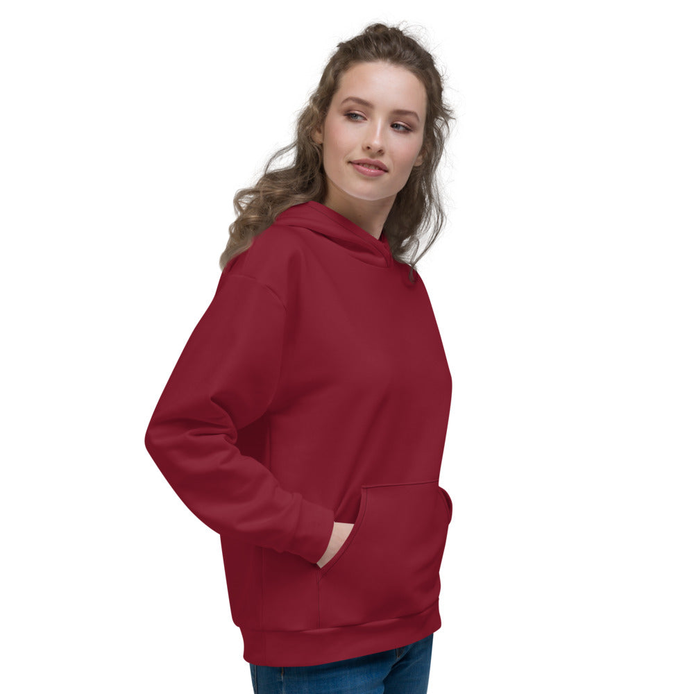 Entdecke unseren Trendsetter Damen-Kapuzenpullover für ein lebendiges Style-Statement!  Basic Dark Red