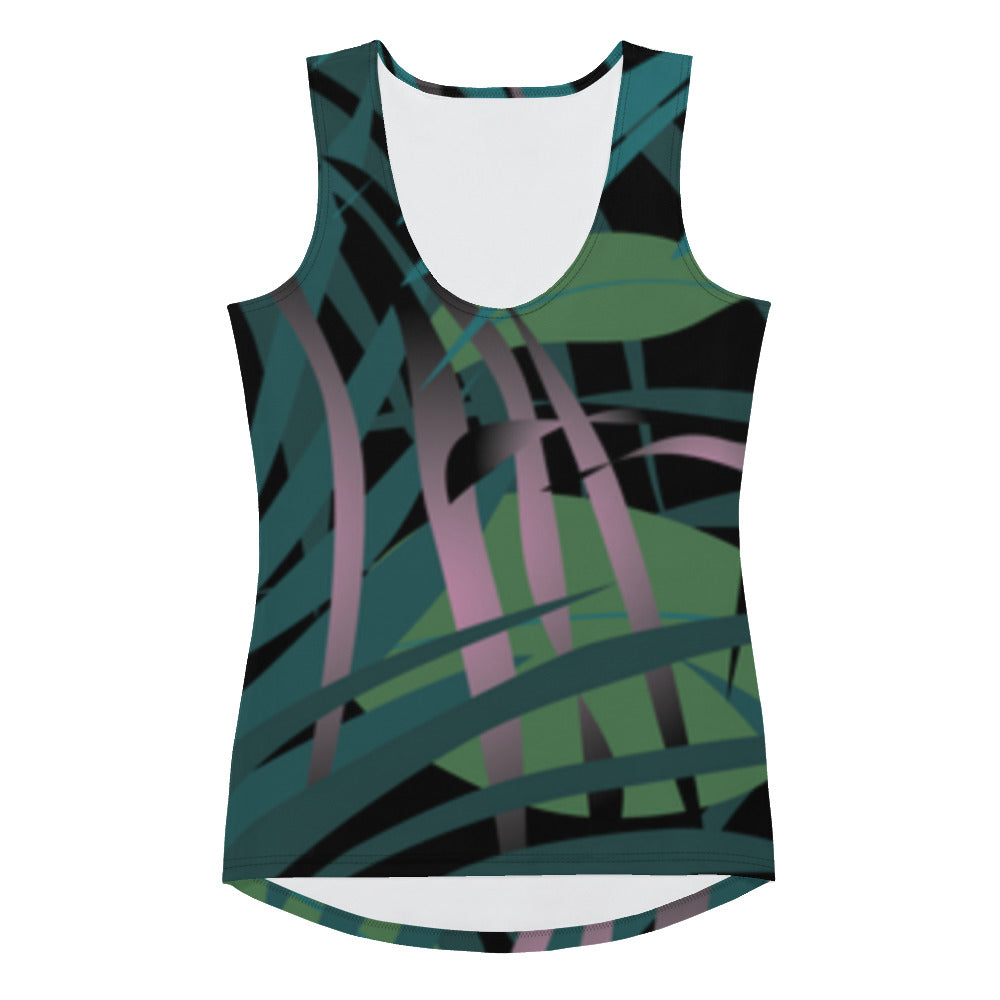 Sublimation-Cut-&-Sew-Tank-Top Floral