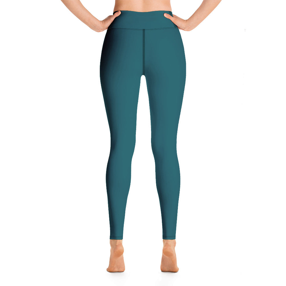 Damen-Yoga-Leggings mit hohem Bund für mühelosen Komfort und trendige Performance - Perfekt für Yoga und den Alltag! Basic Ocean