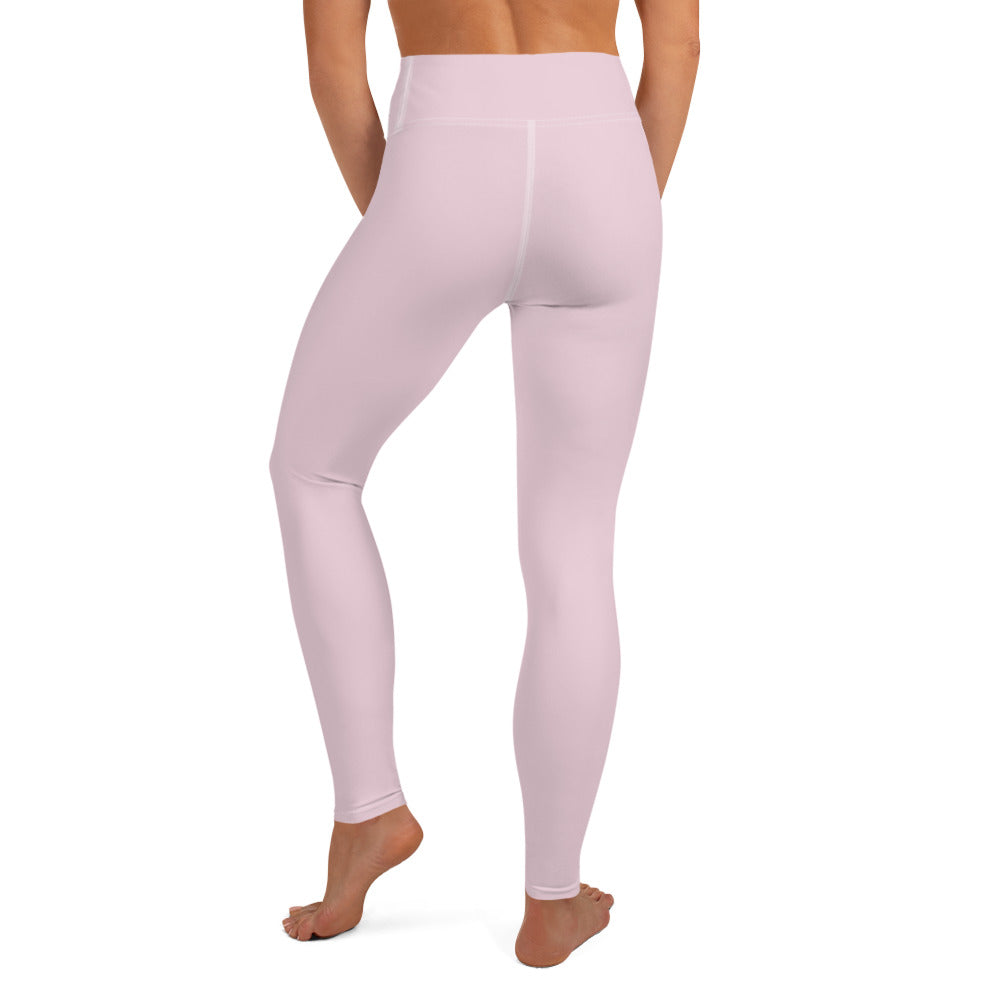 Damen-Yoga-Leggings mit hohem Bund für mühelosen Komfort und trendige Performance - Perfekt für Yoga und den Alltag! Basic Soft Rose