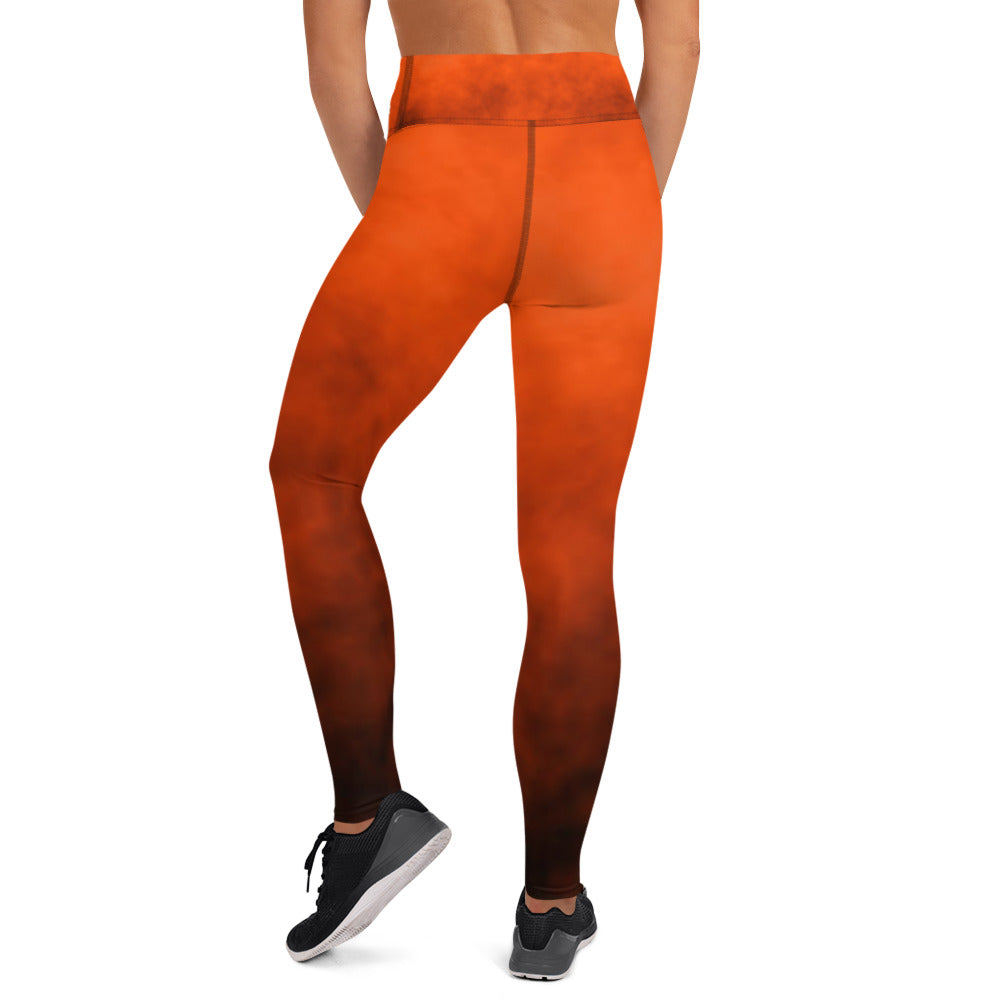 Damen-Yoga-Leggings mit hohem Bund für mühelosen Komfort und trendige Performance - Perfekt für Yoga und den Alltag!  Fire