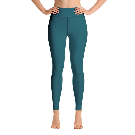 Damen-Yoga-Leggings mit hohem Bund für mühelosen Komfort und trendige Performance - Perfekt für Yoga und den Alltag! Basic Ocean