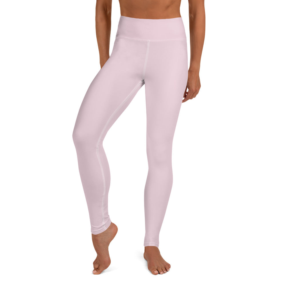 Damen-Yoga-Leggings mit hohem Bund für mühelosen Komfort und trendige Performance - Perfekt für Yoga und den Alltag! Basic Soft Rose