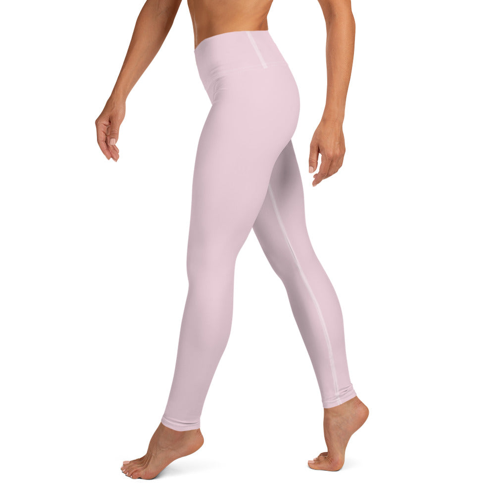 Damen-Yoga-Leggings mit hohem Bund für mühelosen Komfort und trendige Performance - Perfekt für Yoga und den Alltag! Basic Soft Rose