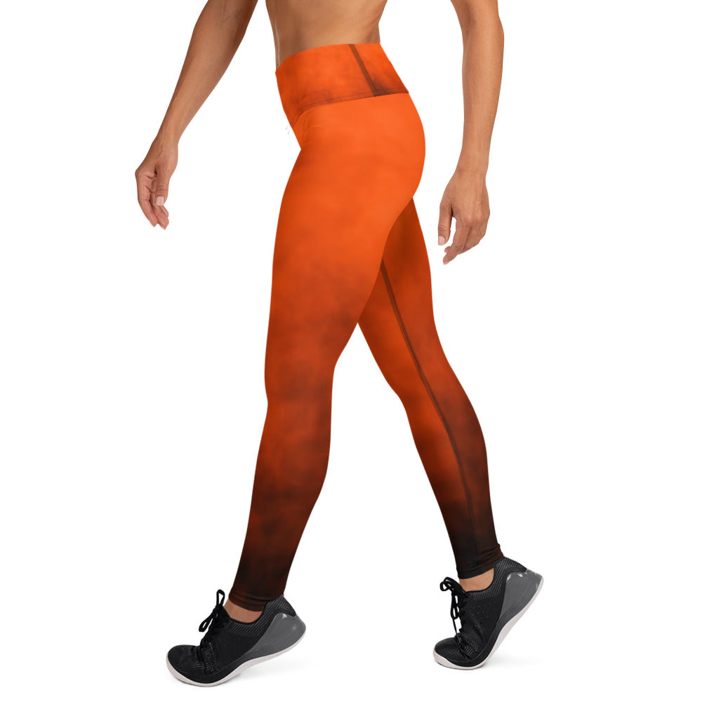 Damen-Yoga-Leggings mit hohem Bund für mühelosen Komfort und trendige Performance - Perfekt für Yoga und den Alltag!  Fire