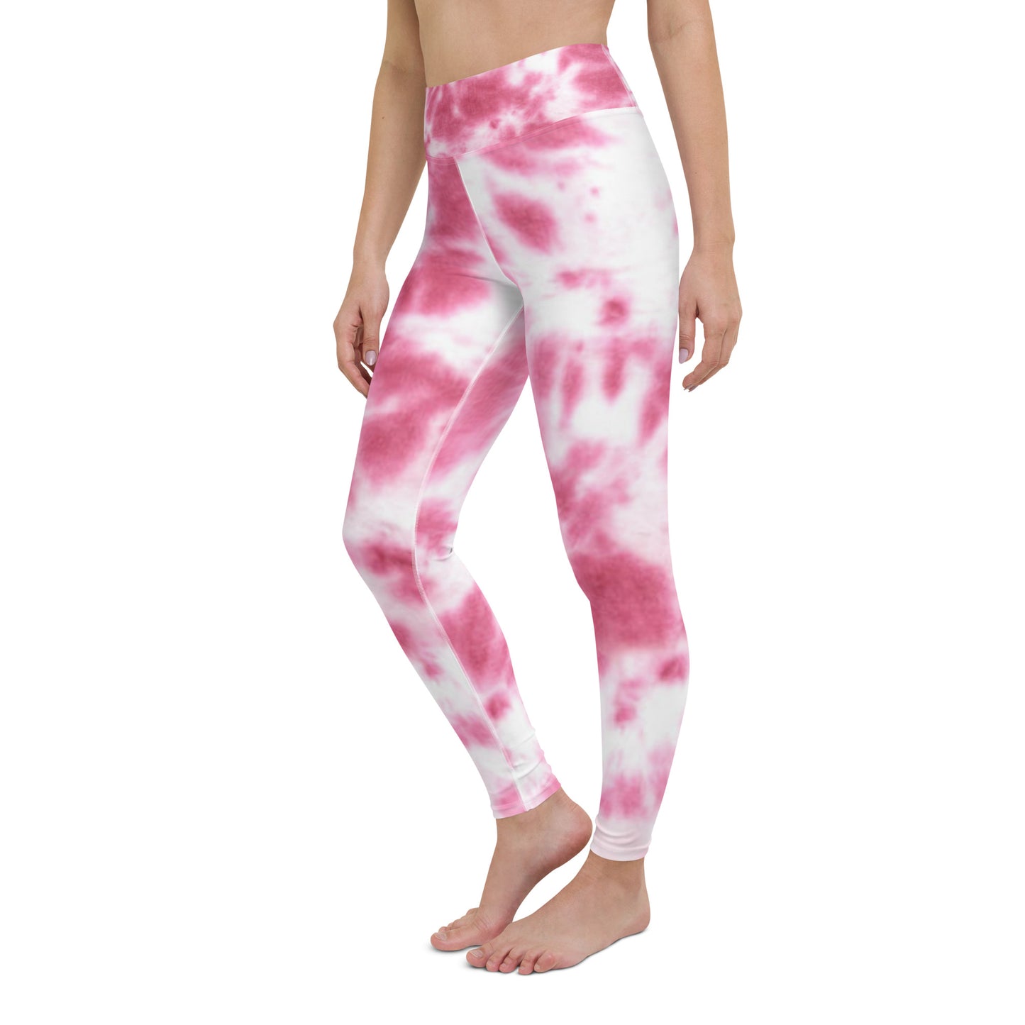 Damen-Yoga-Leggings mit hohem Bund für mühelosen Komfort und trendige Performance - Perfekt für Yoga und den Alltag! Pinky Batik