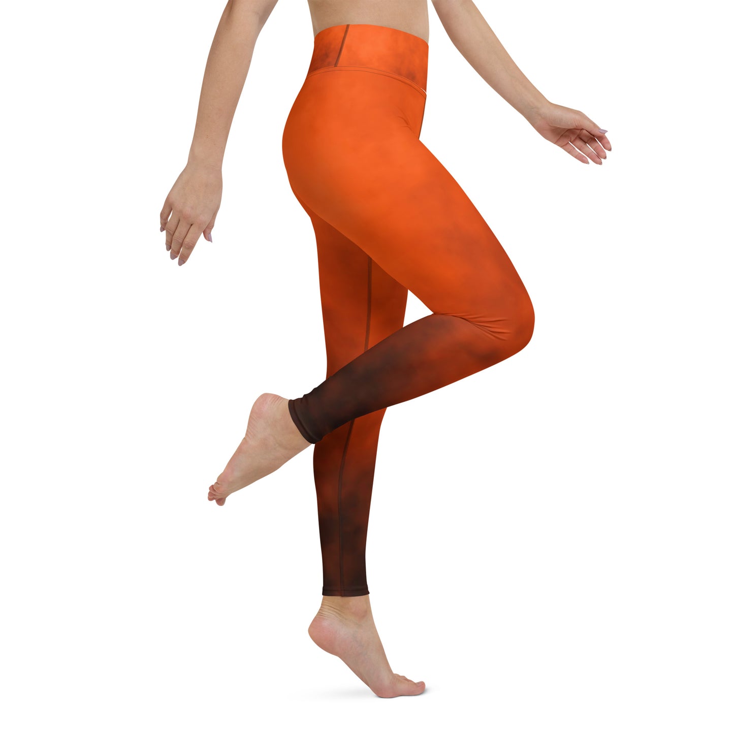 Damen-Yoga-Leggings mit hohem Bund für mühelosen Komfort und trendige Performance - Perfekt für Yoga und den Alltag!  Fire