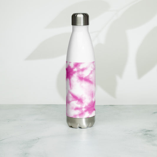 Edelstahl Trinkflasche Aquarell Pinky